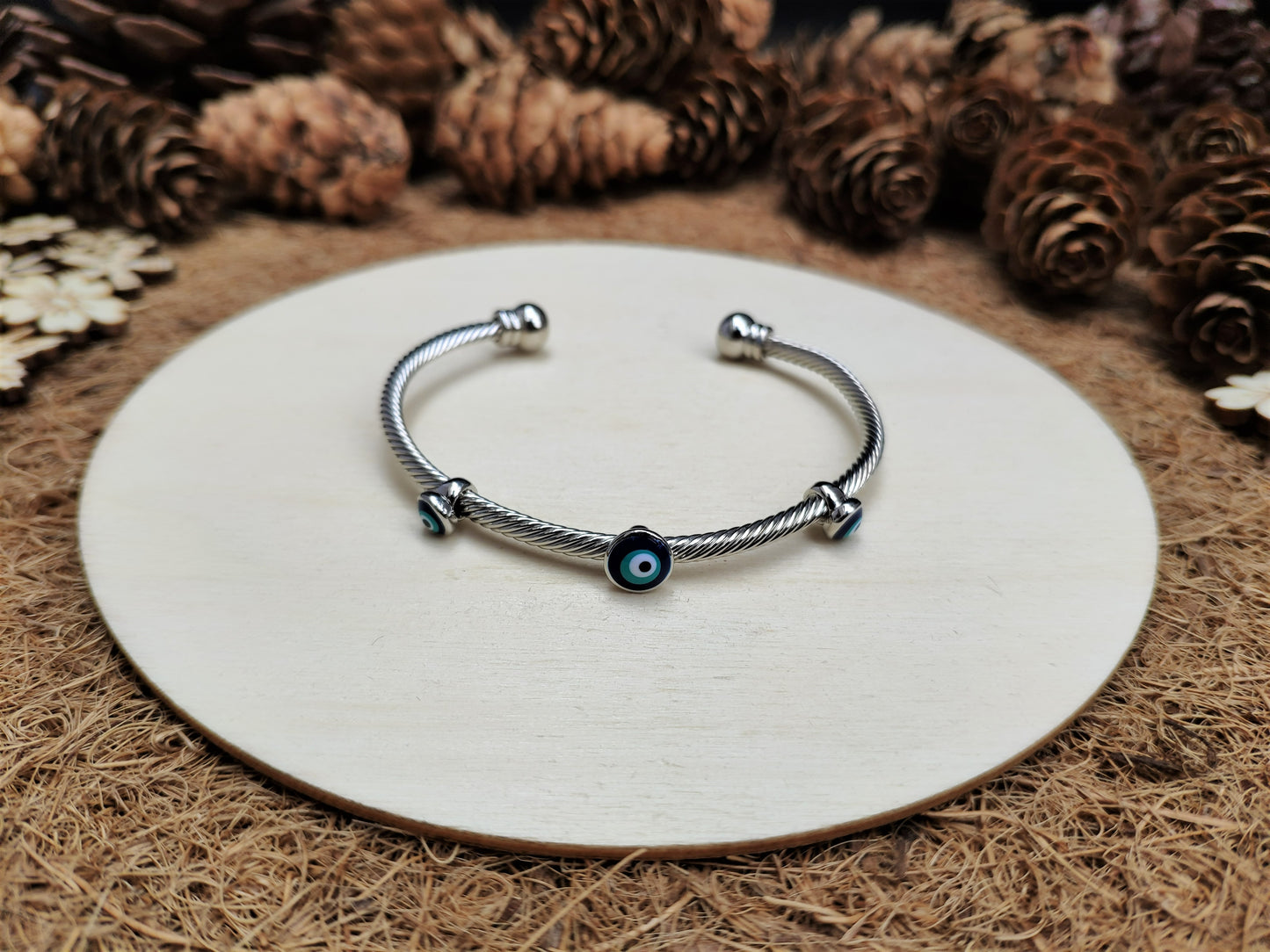 Twisted Evil Eye Cuff