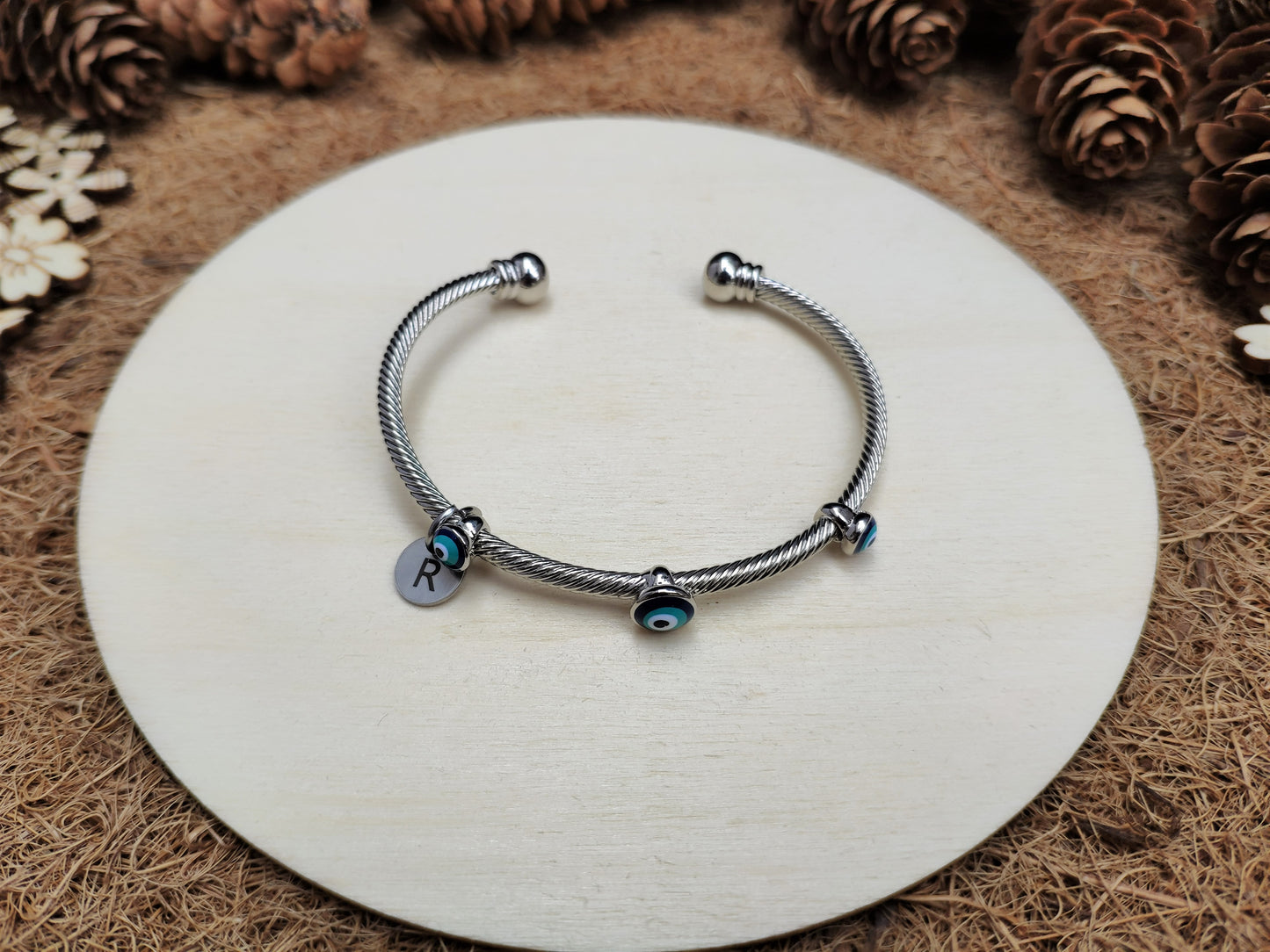 Twisted Evil Eye Cuff