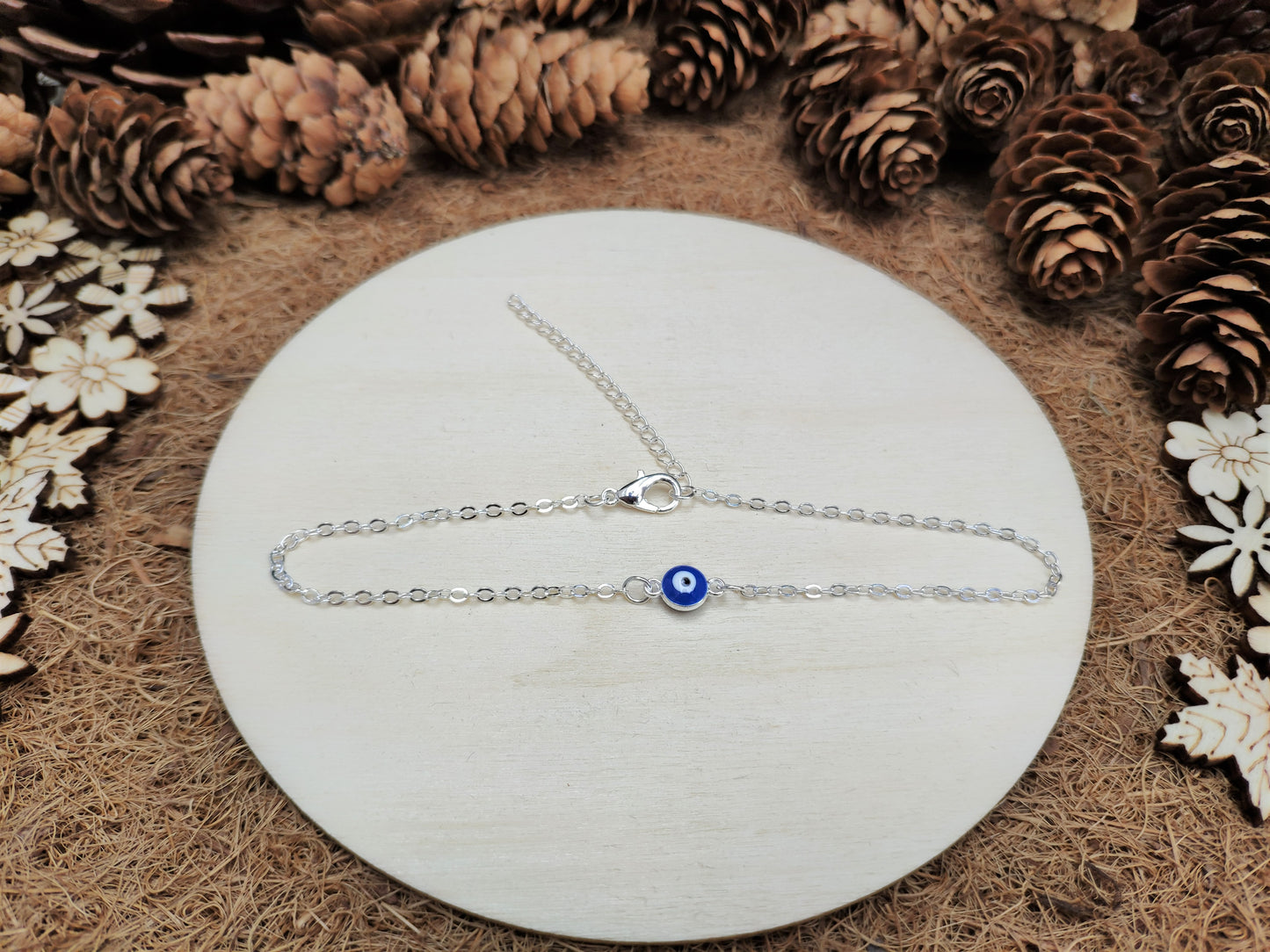 Dainty Evil Eye Anklet
