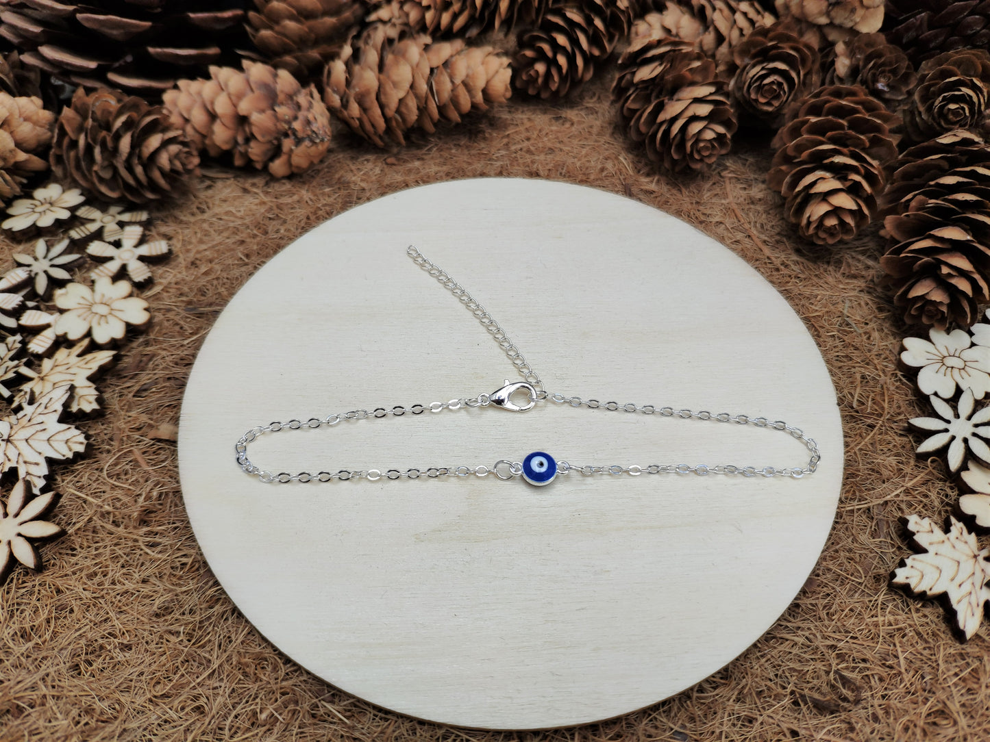 Dainty Evil Eye Anklet
