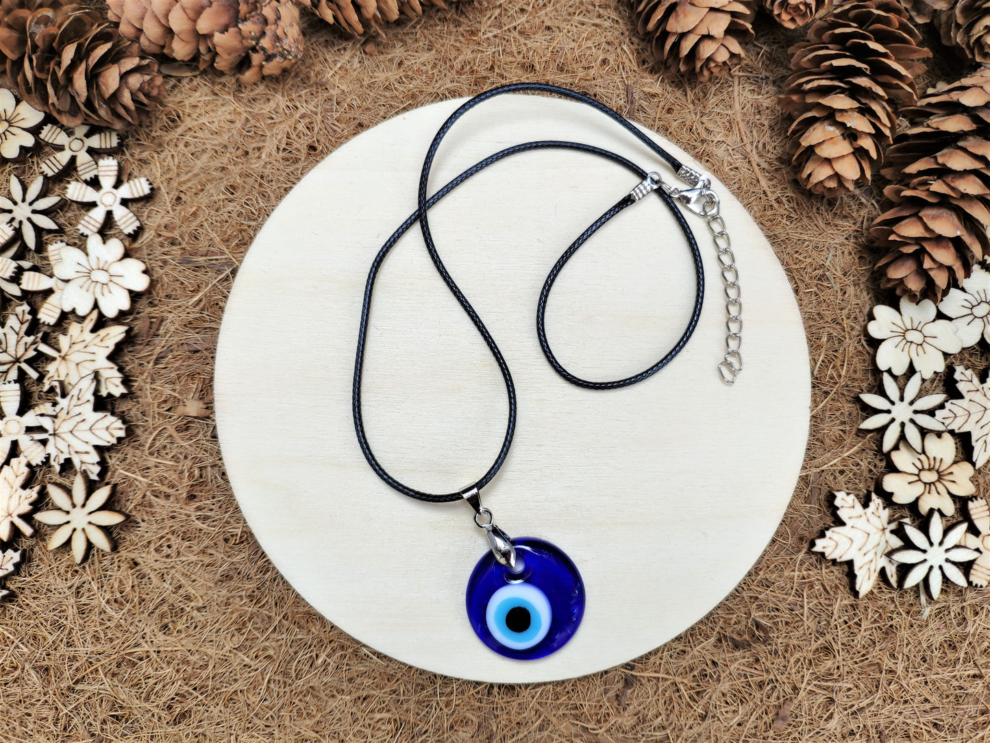 Glass Evil Eye Necklace