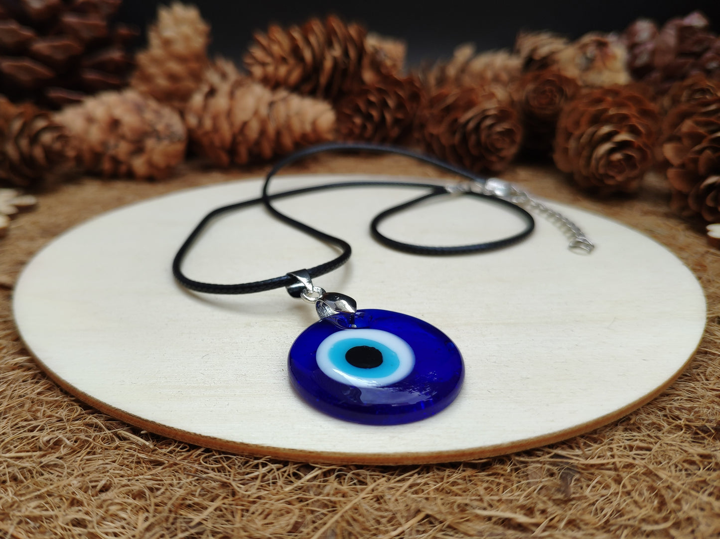 Glass Evil Eye Necklace