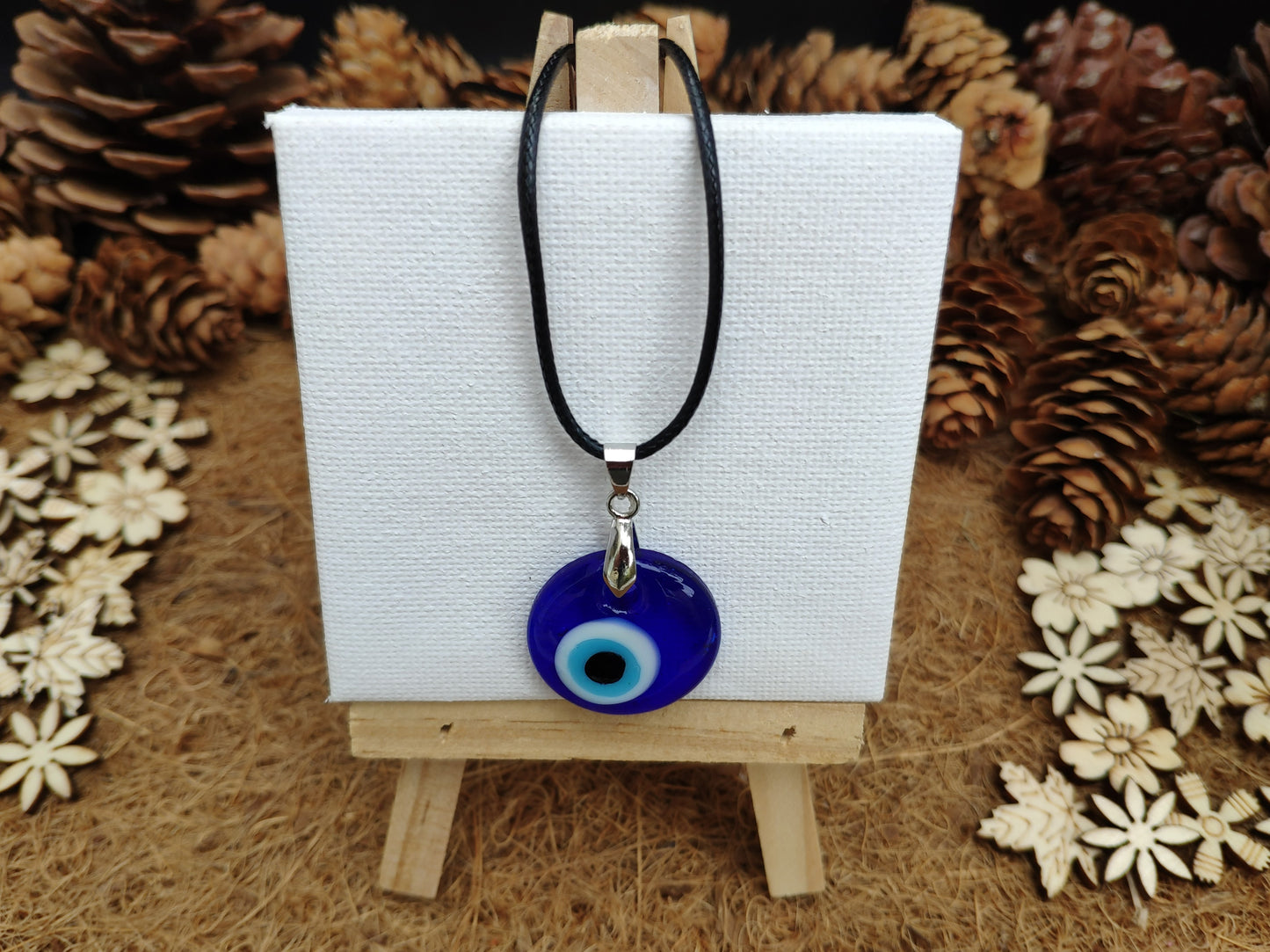 Glass Evil Eye Necklace