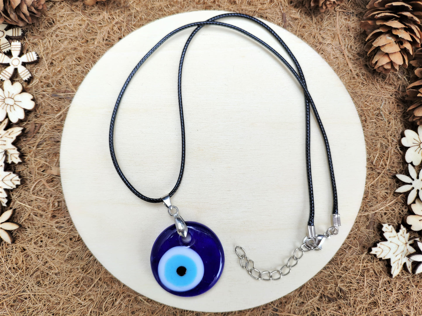 Glass Evil Eye Necklace