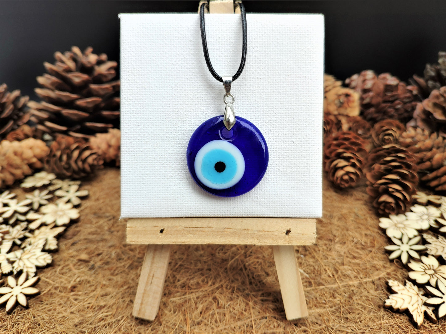 Glass Evil Eye Necklace