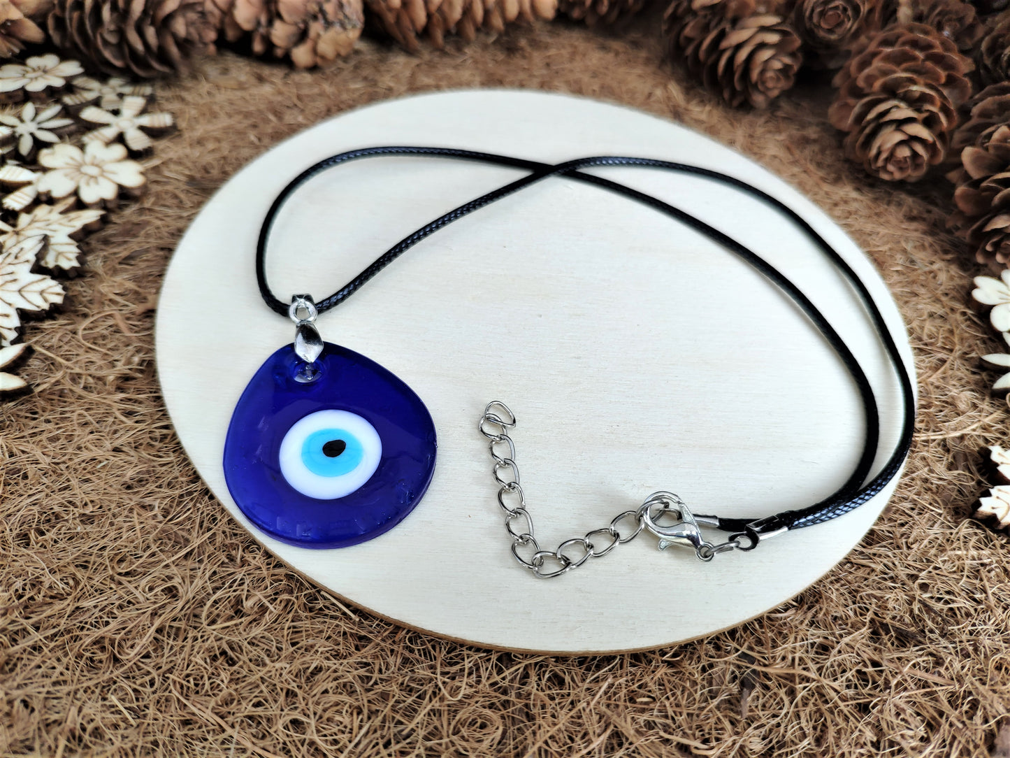 Glass Evil Eye Necklace