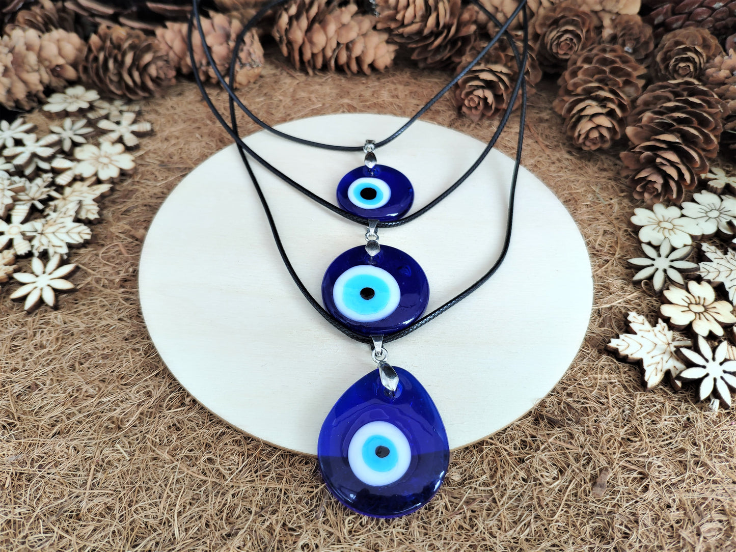 Glass Evil Eye Necklace
