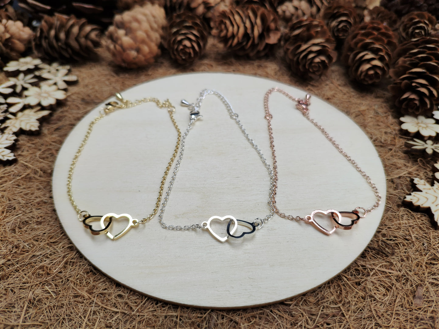 Interlocking Hearts Bracelet