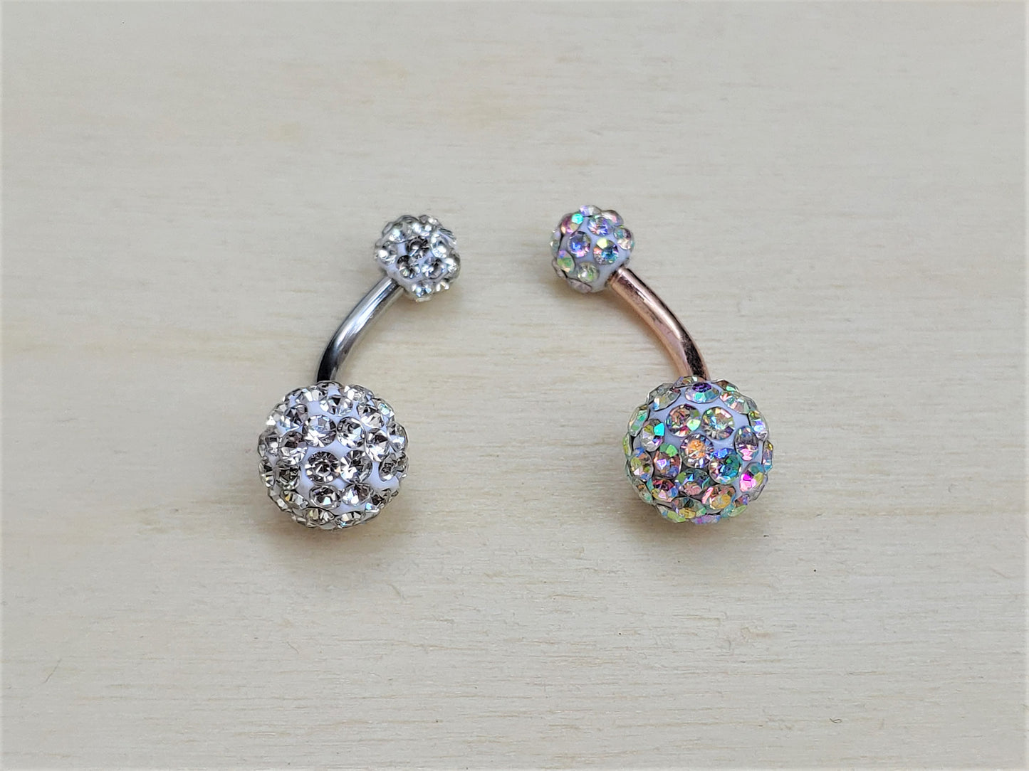 Diamond Ball Belly Ring