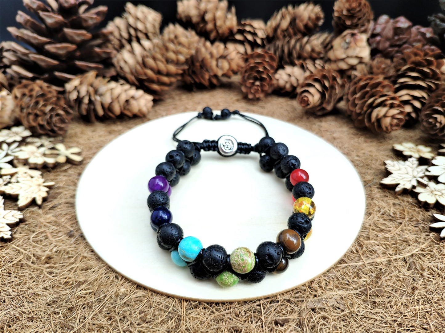Men's Lava Chakra Bracelet