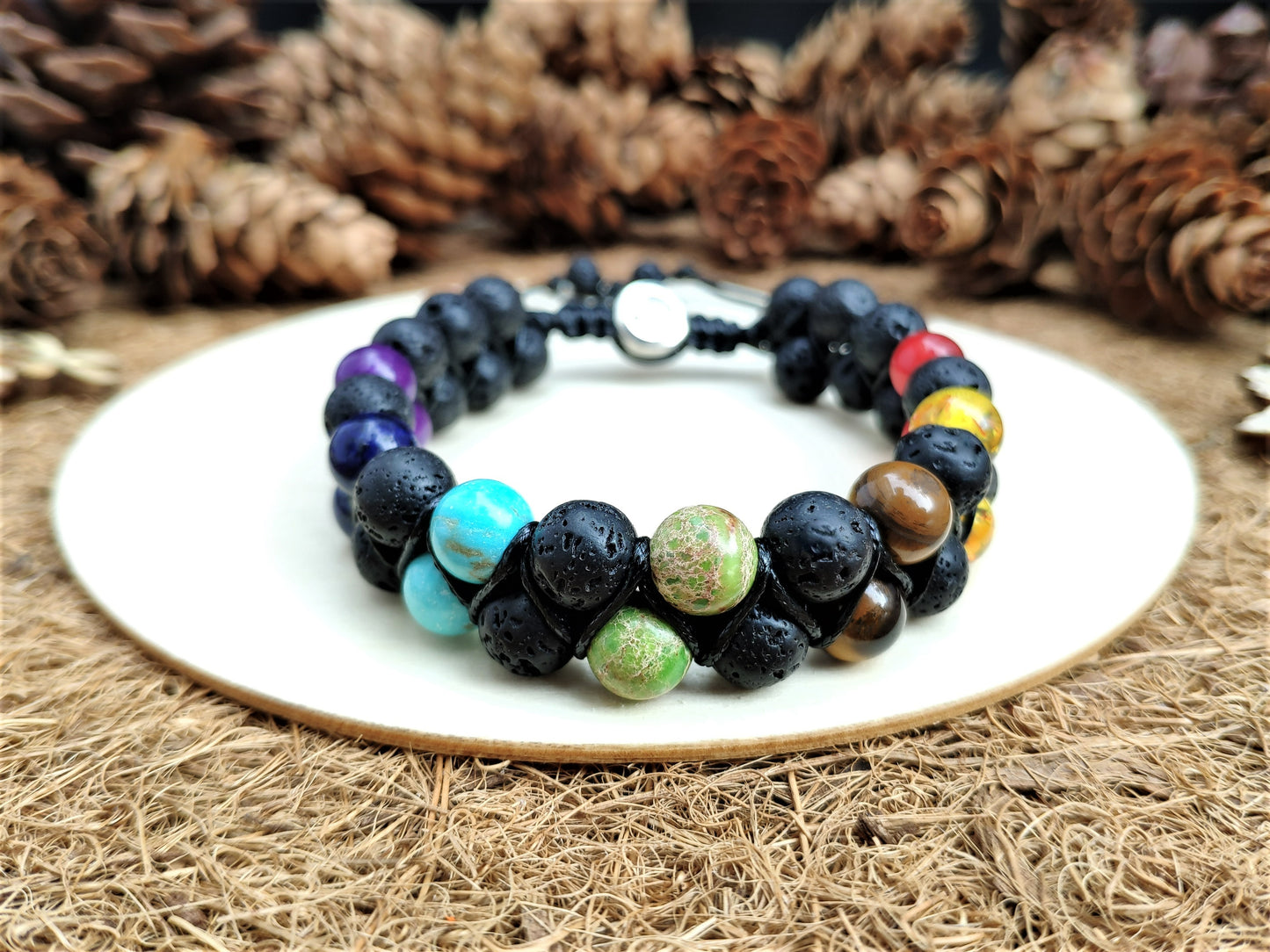 Men's Lava Chakra Bracelet
