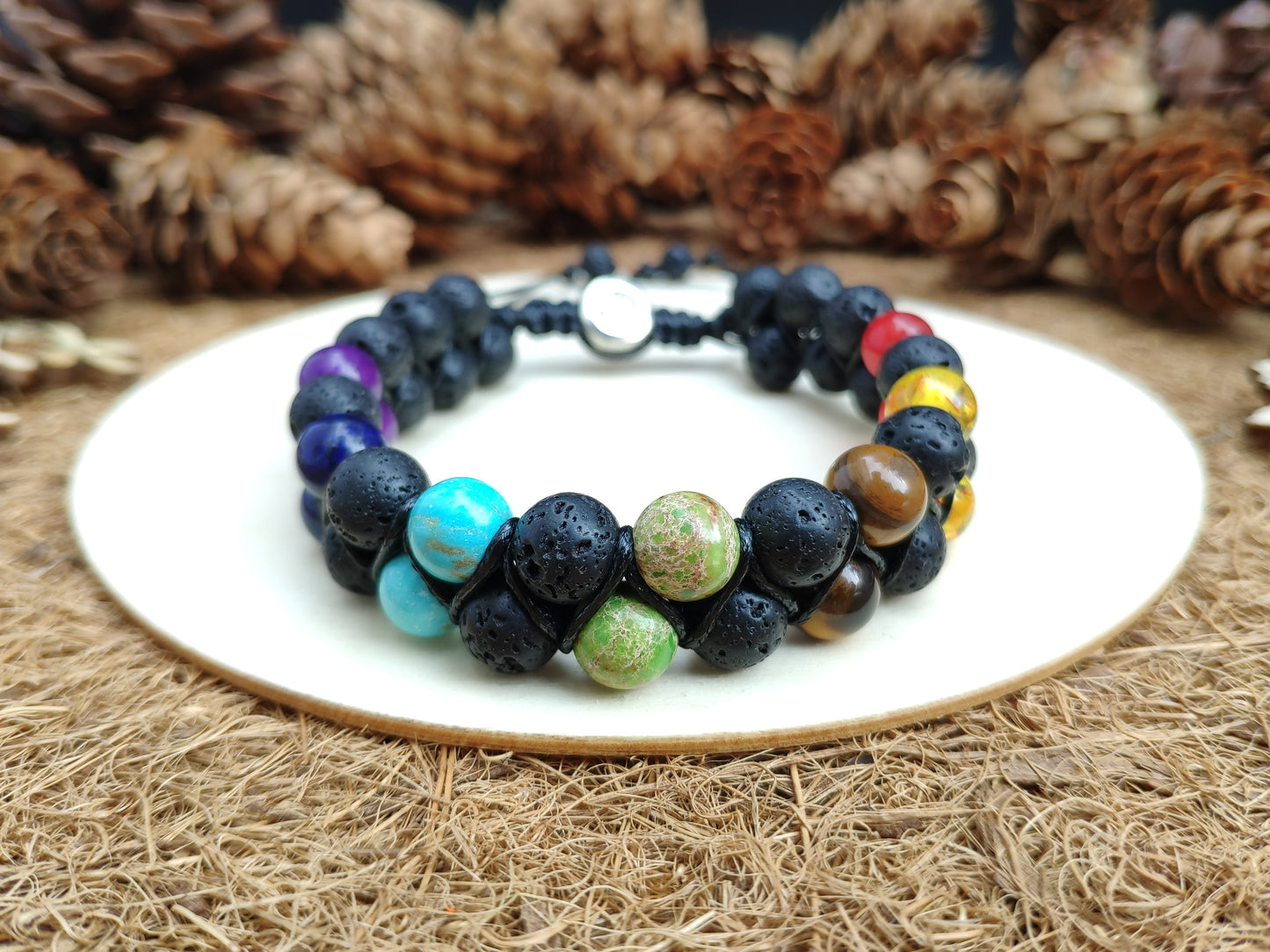 Men's Lava Chakra Bracelet