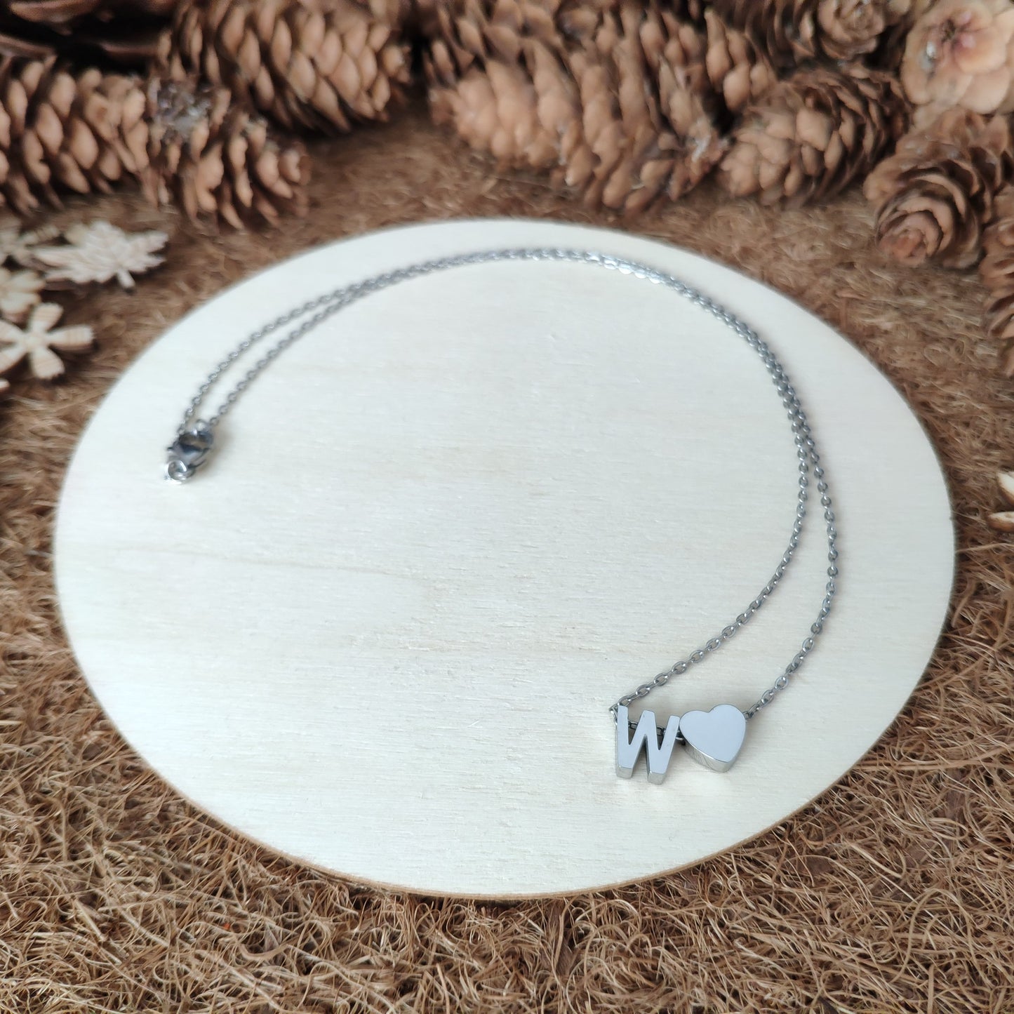 Initial Heart Necklace