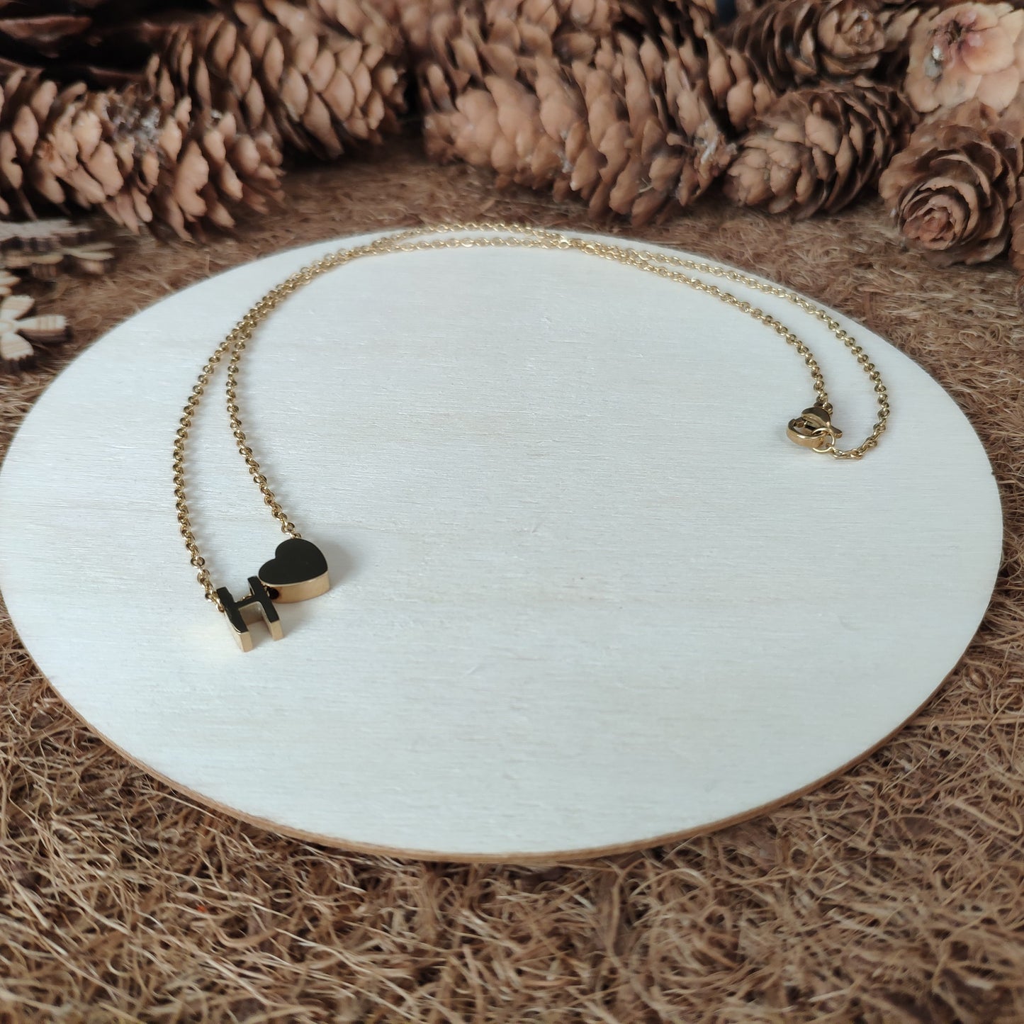 Initial Heart Necklace