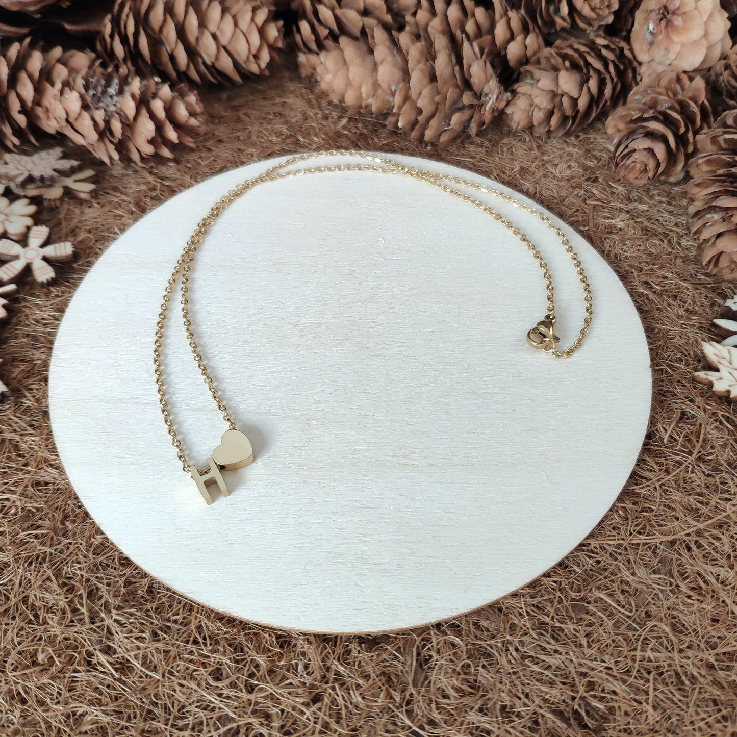 Initial Heart Necklace