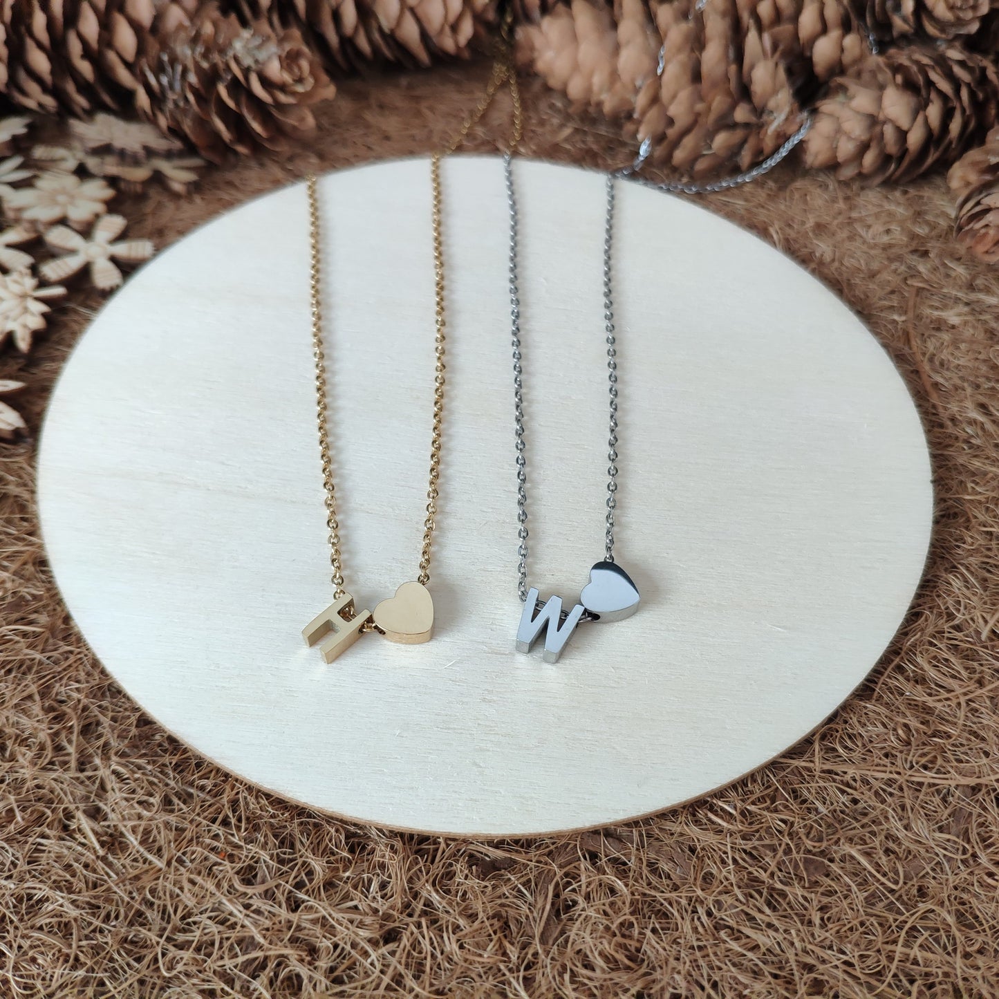 Initial Heart Necklace