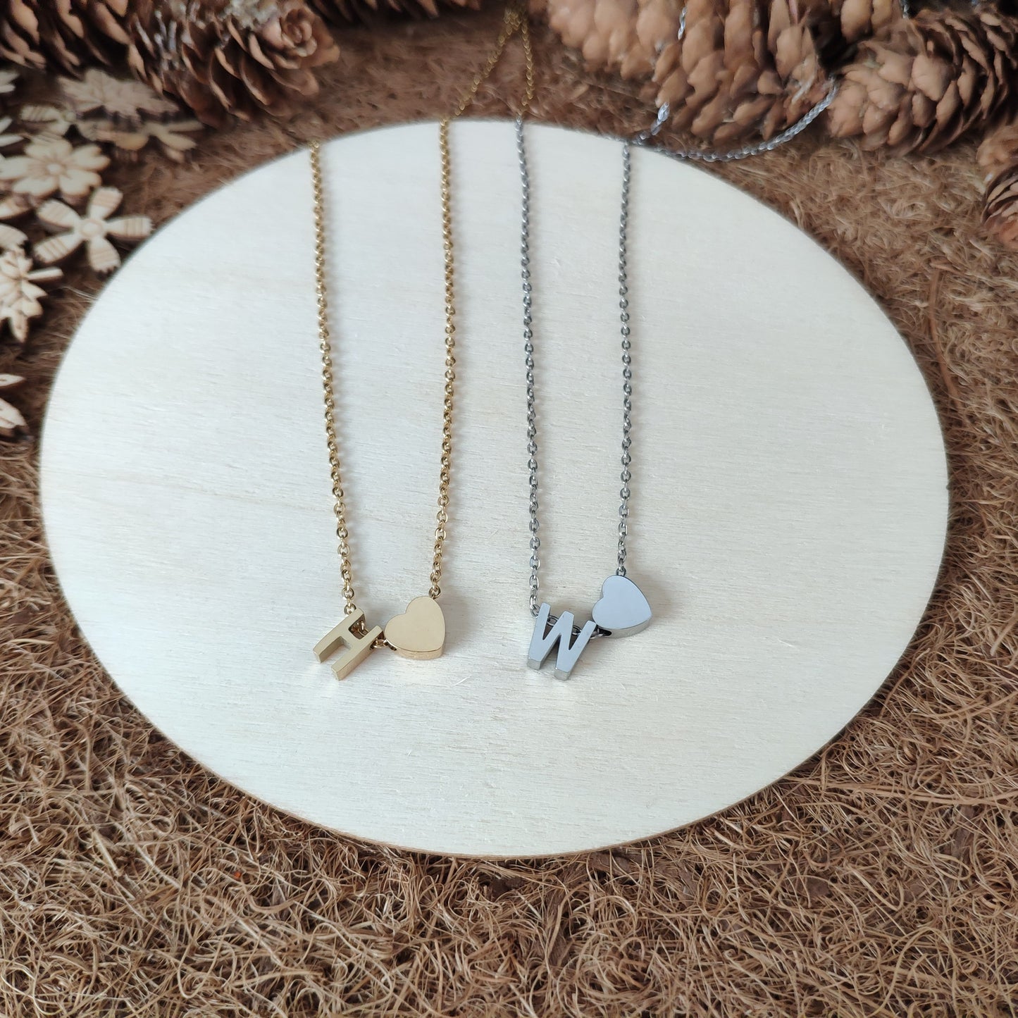 Initial Heart Necklace