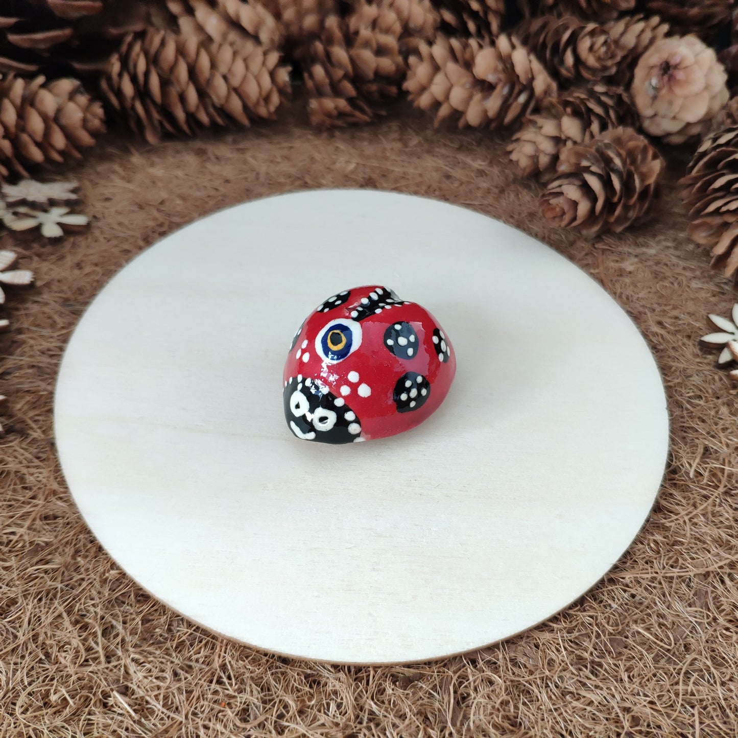 Ceramic Ladybug Magnet