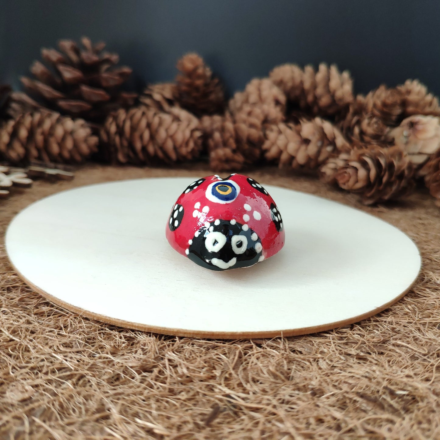 Ceramic Ladybug Magnet