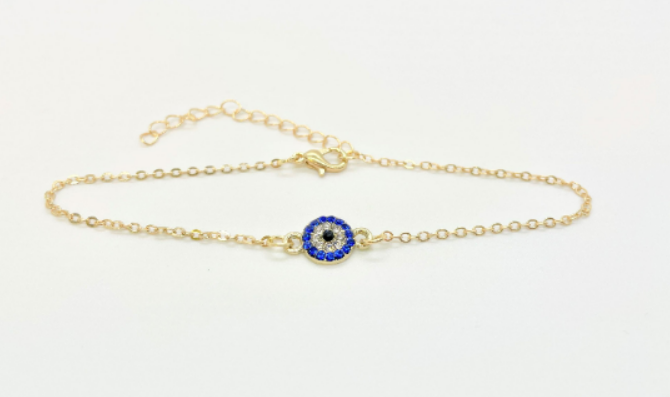 Diamond Round Eye Anklet