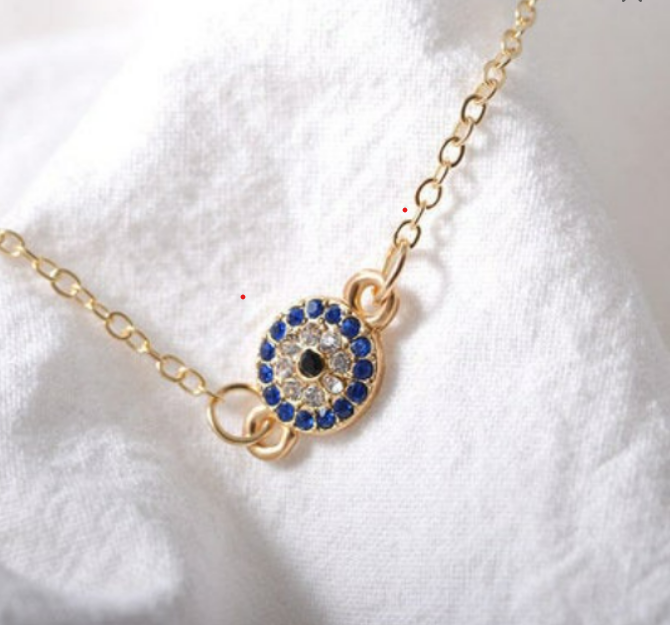 Diamond Round Eye Anklet