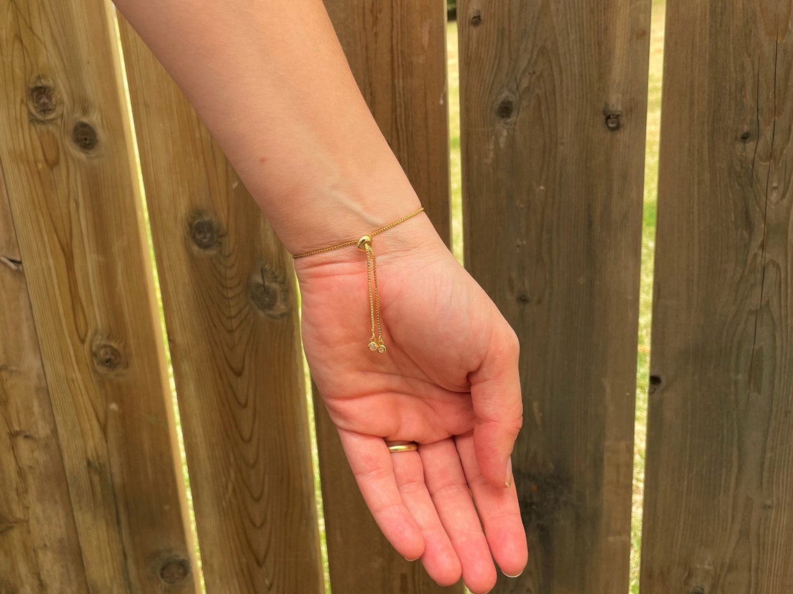 Oval Evil Eye Slider Bracelet