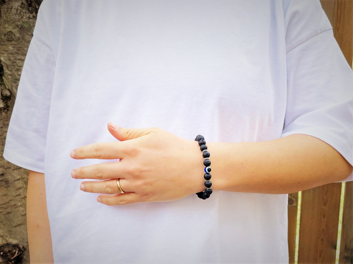 Evil Eye Natural Stone Bracelet