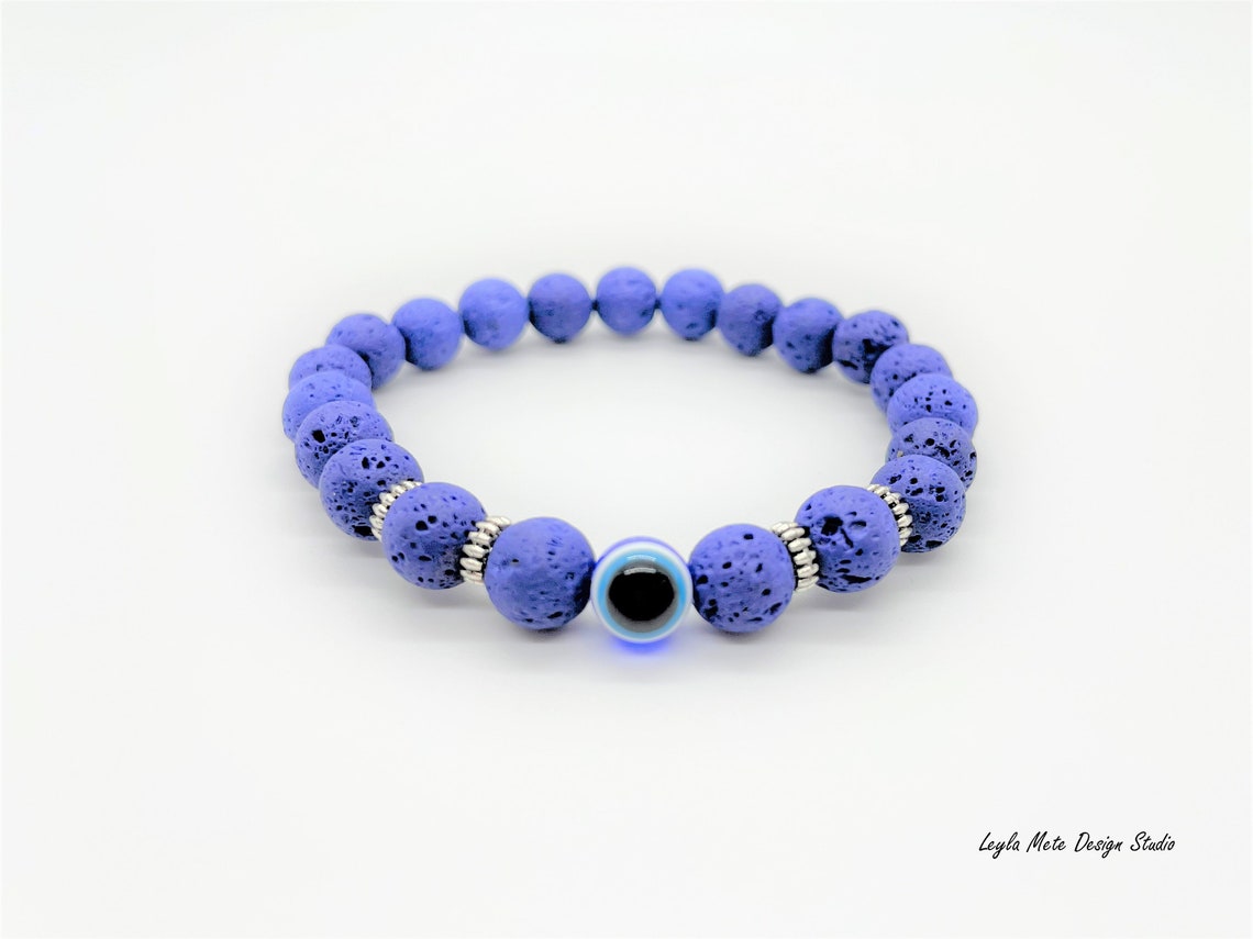 Evil Eye Natural Stone Bracelet