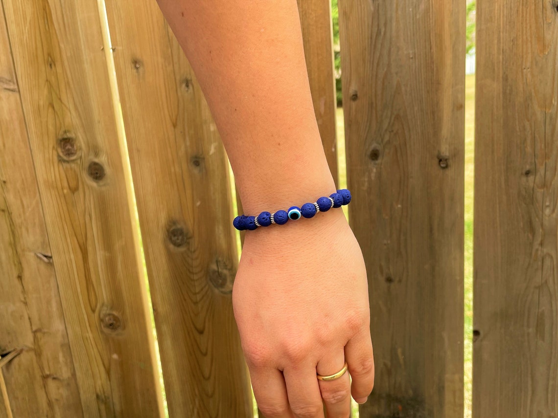 Evil Eye Natural Stone Bracelet