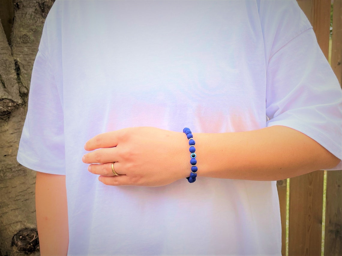 Evil Eye Natural Stone Bracelet