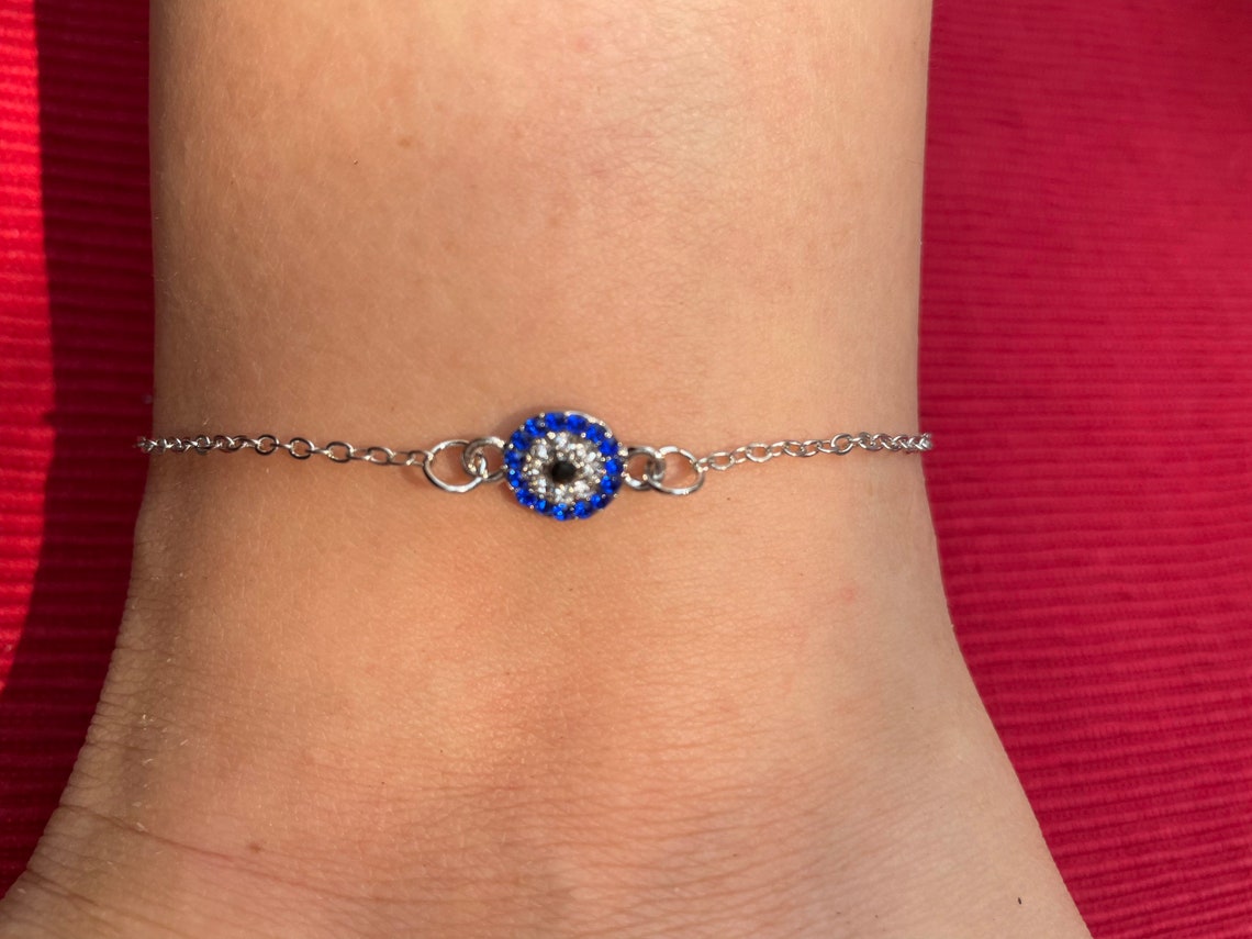 Diamond Round Eye Anklet