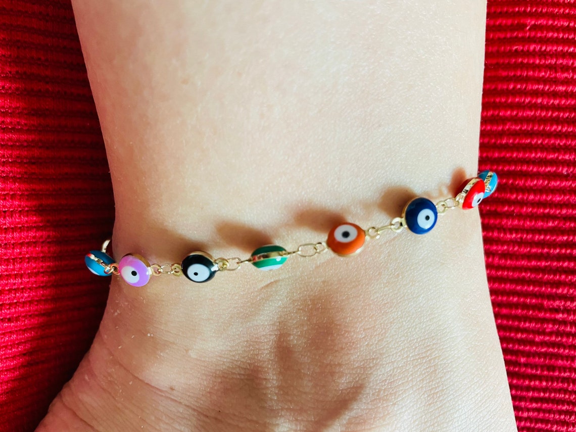 Boho Evil Eye Anklet