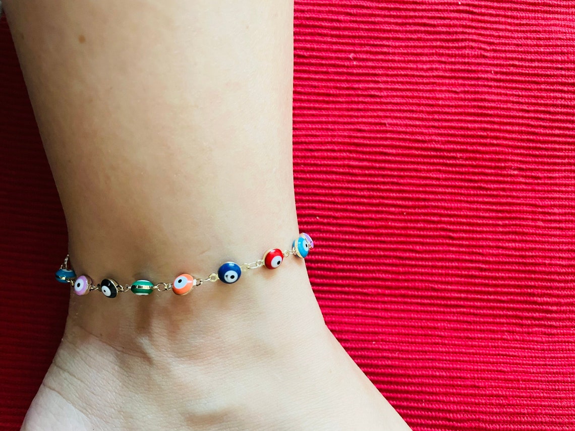 Boho Evil Eye Anklet