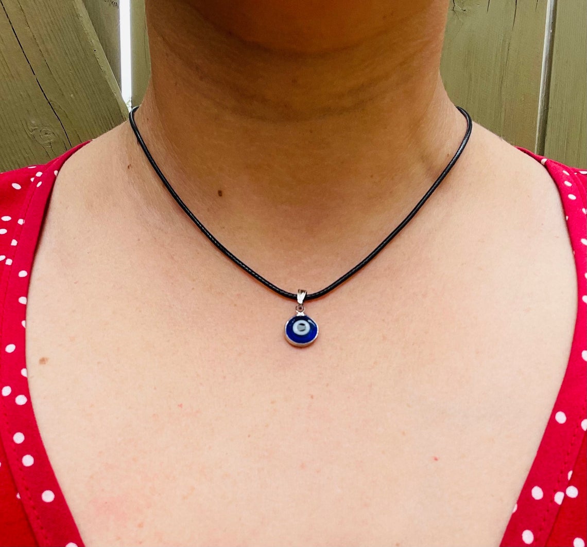 Black Evil Eye Necklace