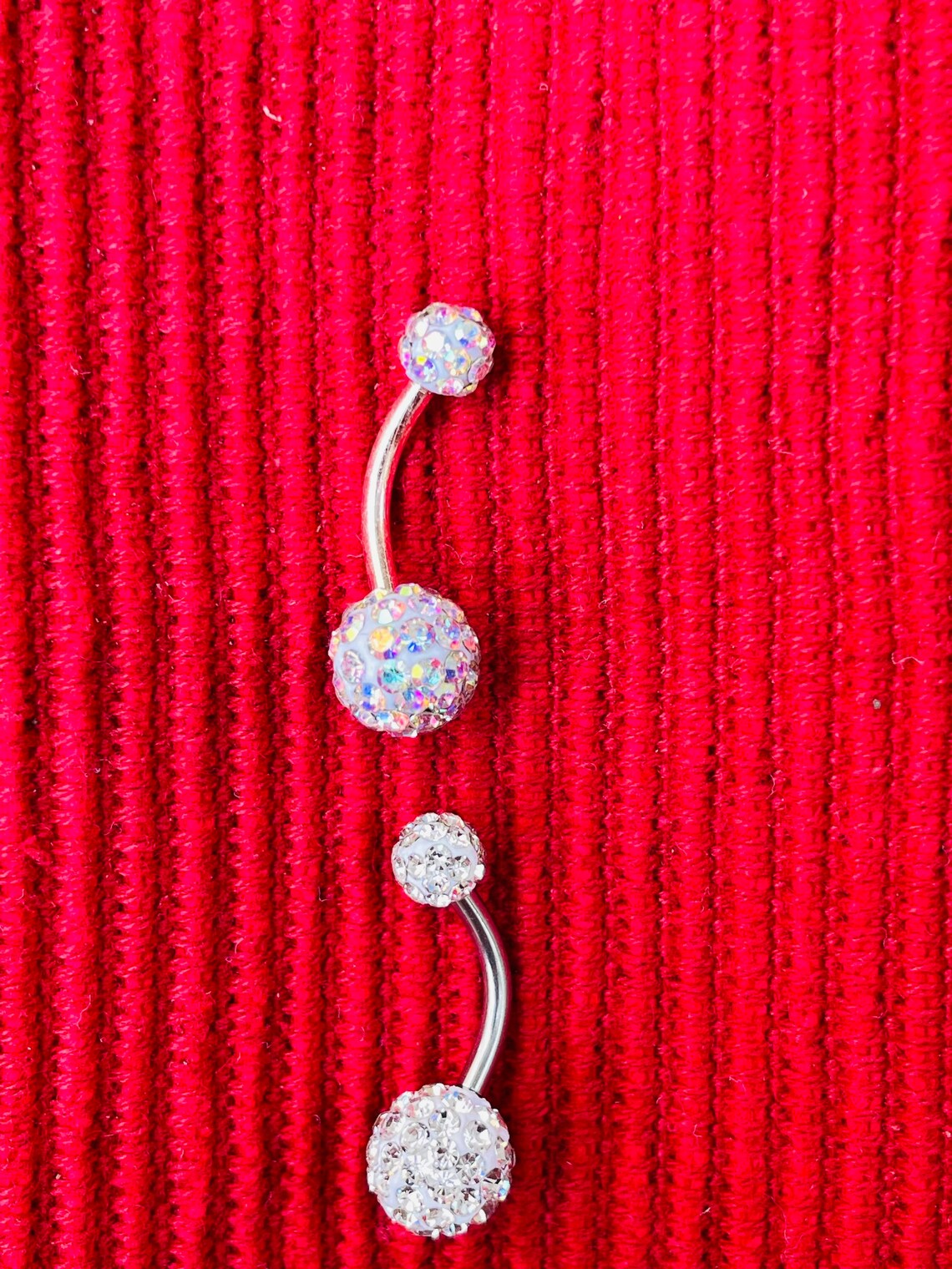 Diamond Ball Belly Ring