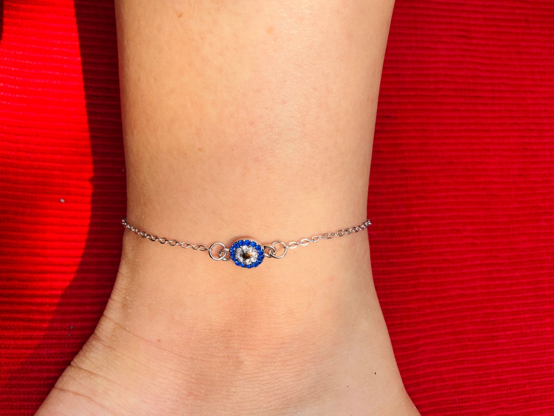 Diamond Round Eye Anklet