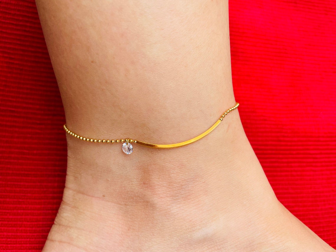 Smile Bar Anklet