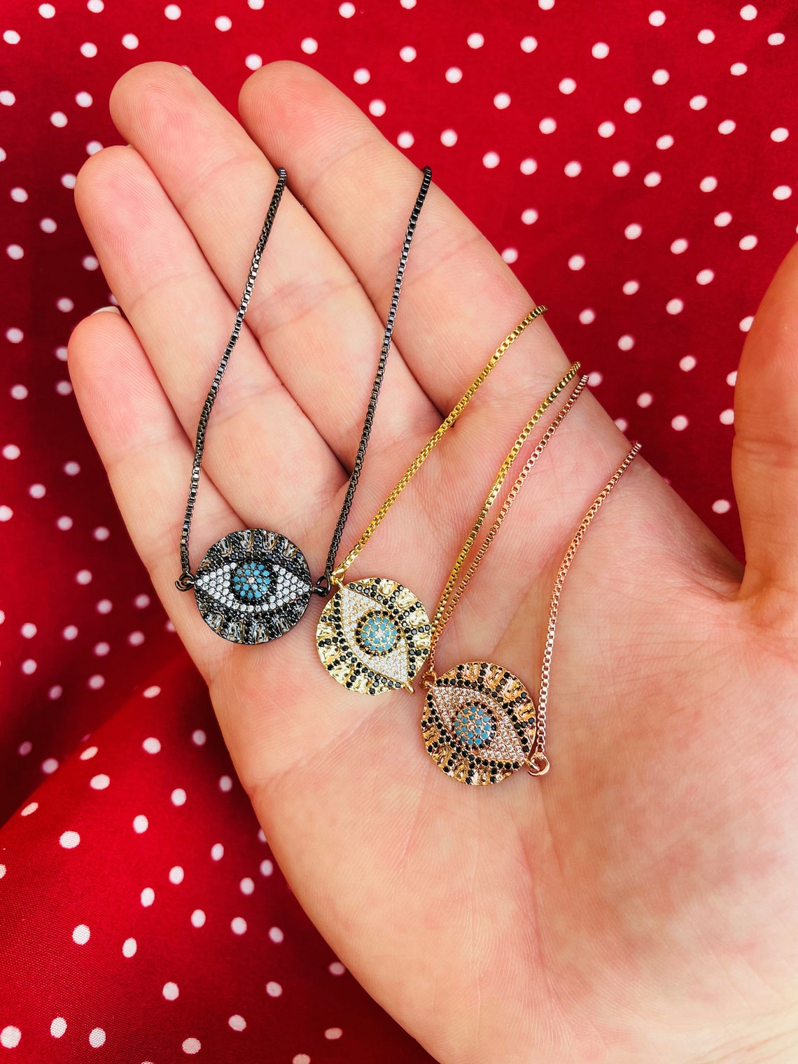 Evil Eye Round Slider Bracelet