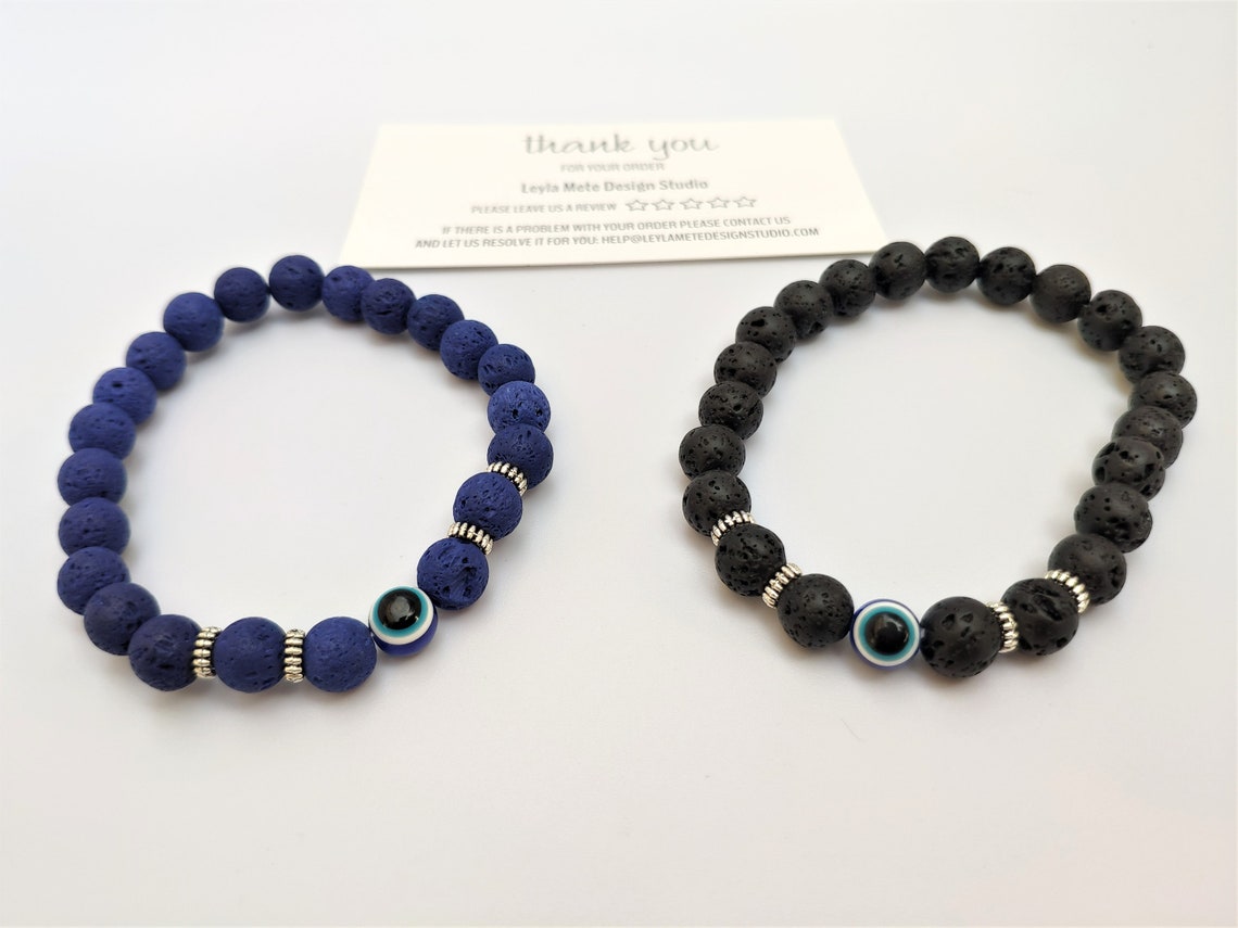 Evil Eye Natural Stone Bracelet