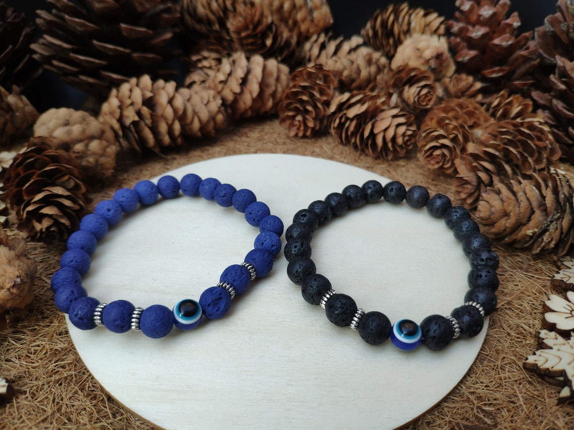 Evil Eye Natural Stone Bracelet