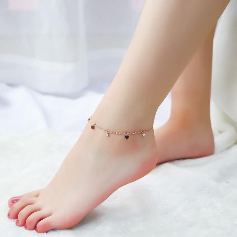 Diamond Heart Anklet
