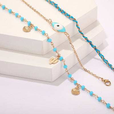 3pcs Anklet Set