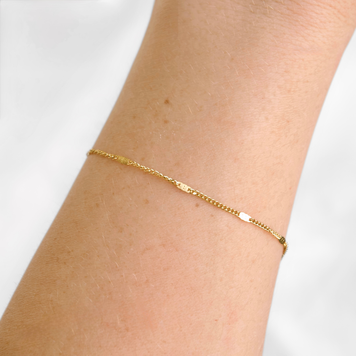 Everyday Stacking Bracelets - Stainless Steel Gold Chains