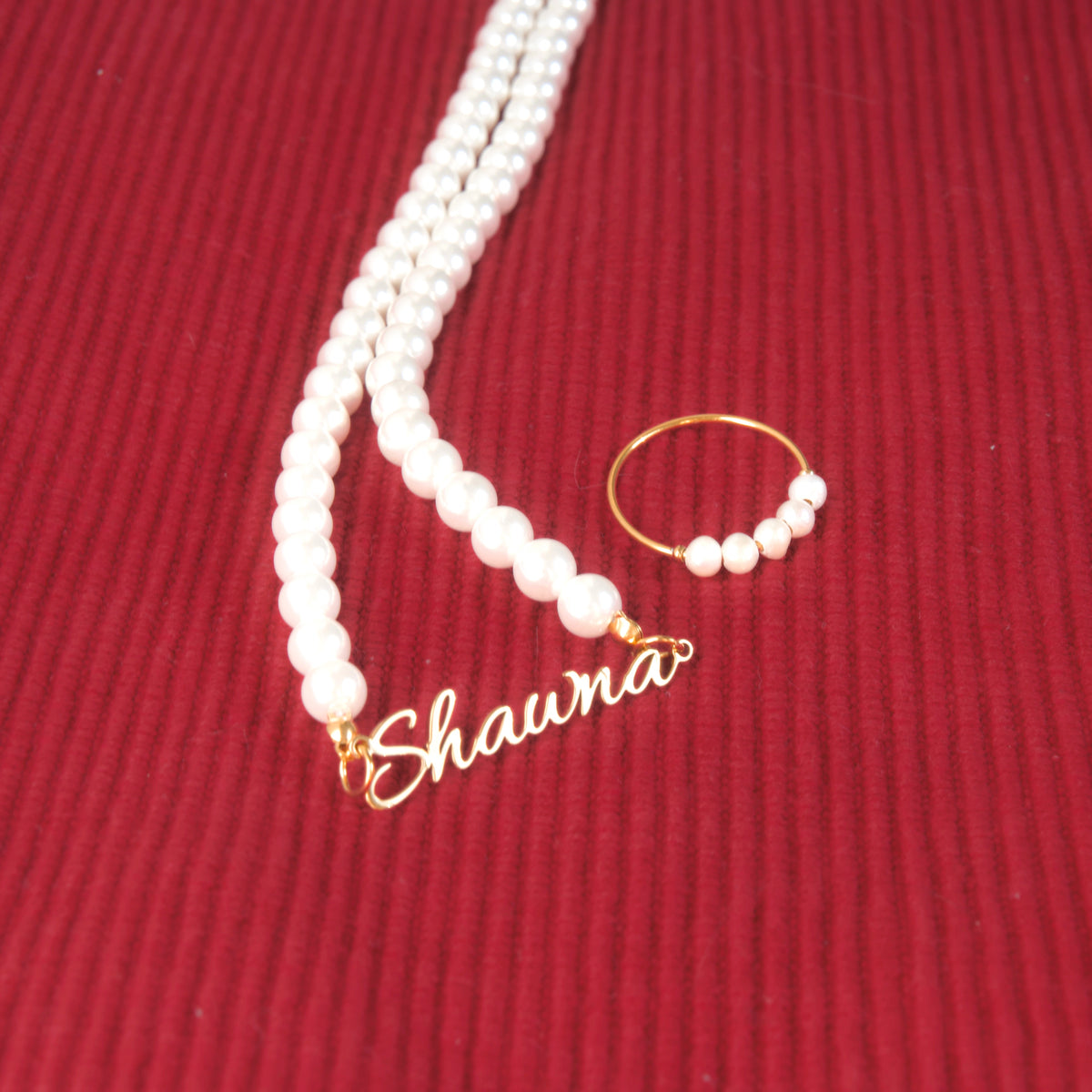 Gold Pearl Rings - Stainless Steel - Freshwater Pearls