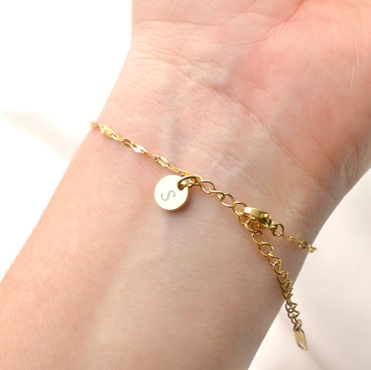 Everyday Stacking Bracelets - Stainless Steel Gold Chains