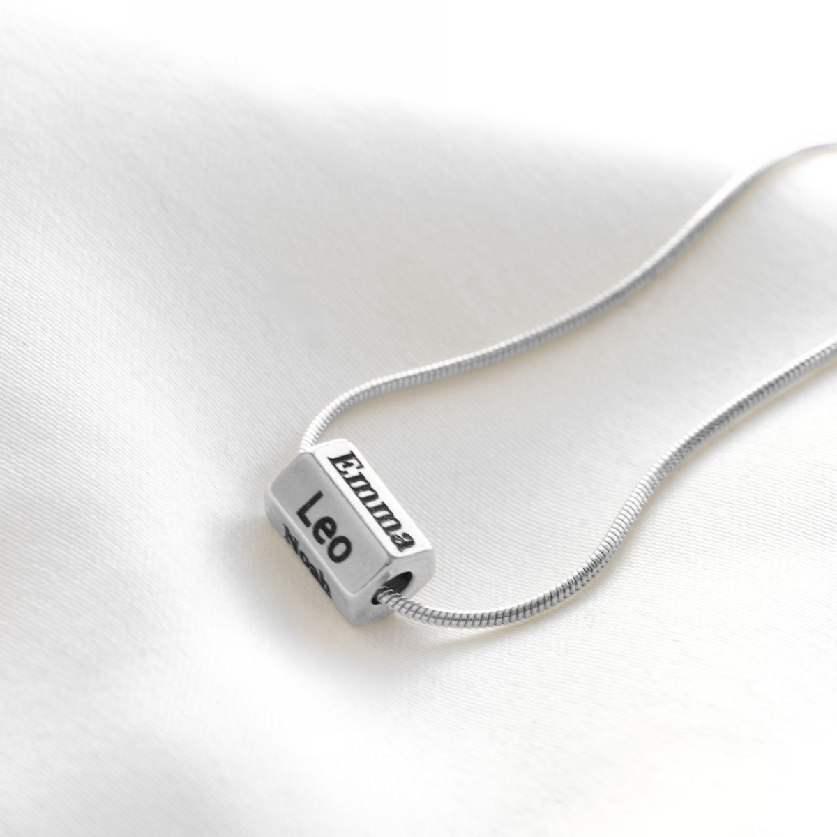 Hexagon Bar Name Necklace - Engraved Waterproof Stainless Steel