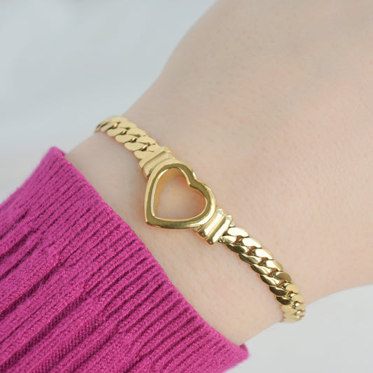 Serpentine Heart Bracelet