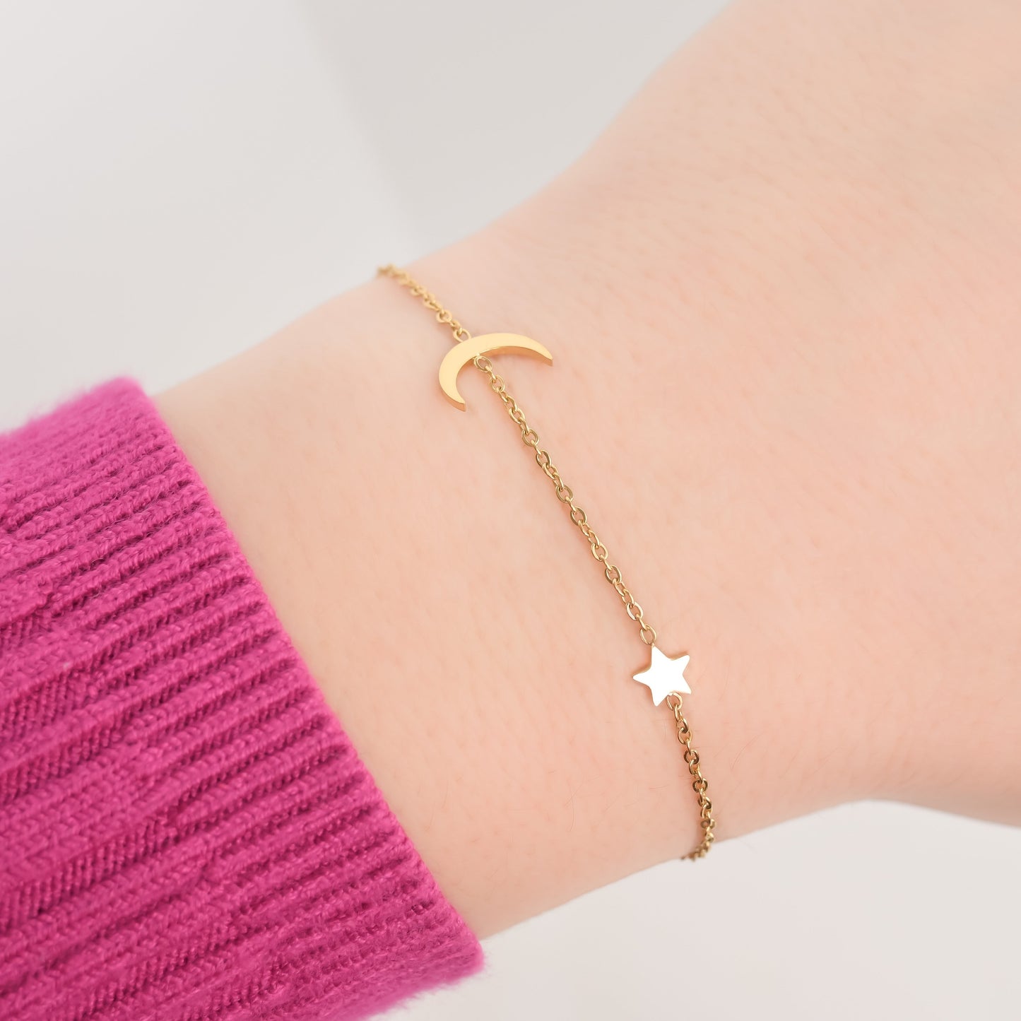 Moon and Star Bracelet