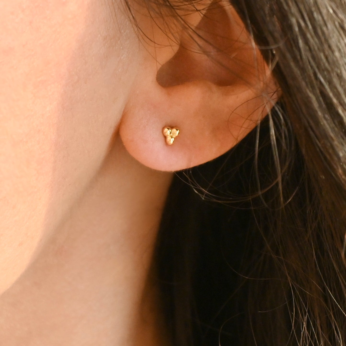 Ball Cluster Stud Earrings - 925 Sterling Silver