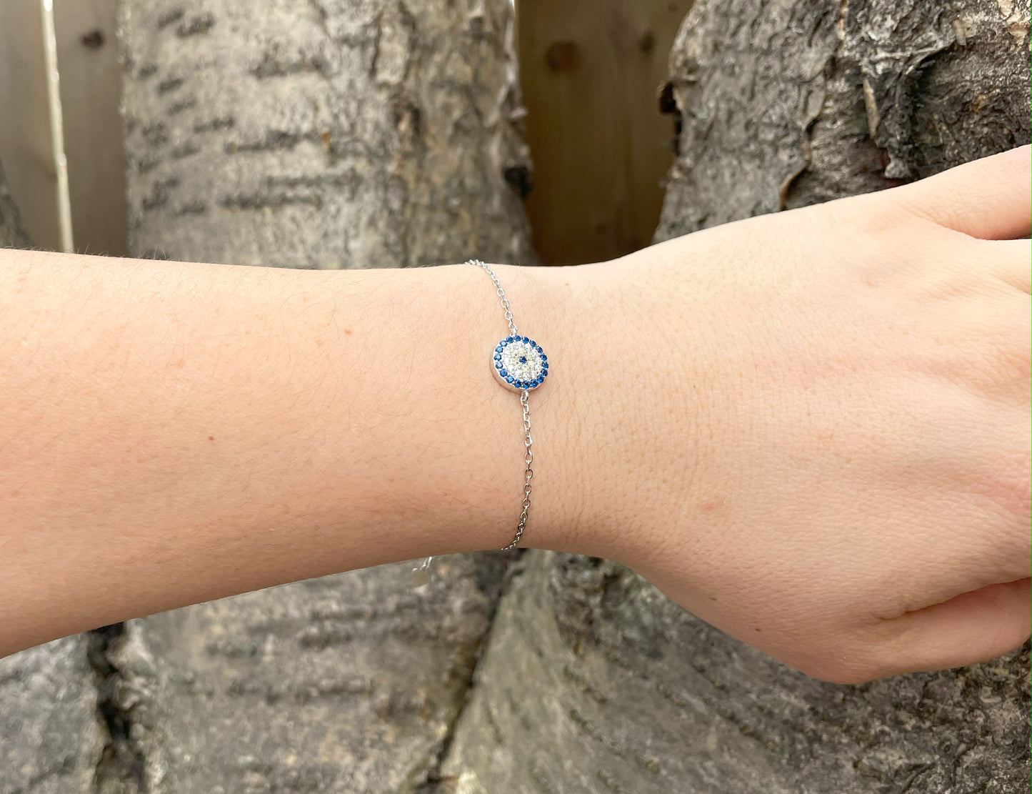 Diamond Evil Eye Bracelet